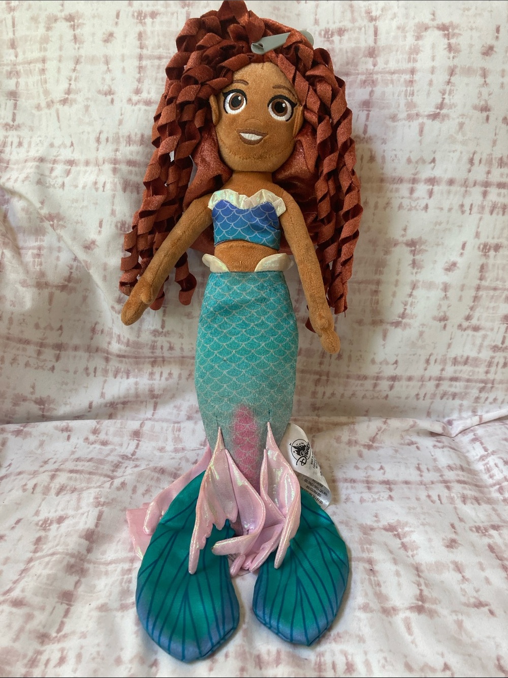 Disney Store Ariel The Little Mermaid Live Action Doll 19" Plush Toy